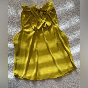 New York and Company Women’s Yellow Shirt- Size L